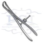 Bone Holding Forceps Reduction Curved Serrated Jaws with Speed Lock 6.75″